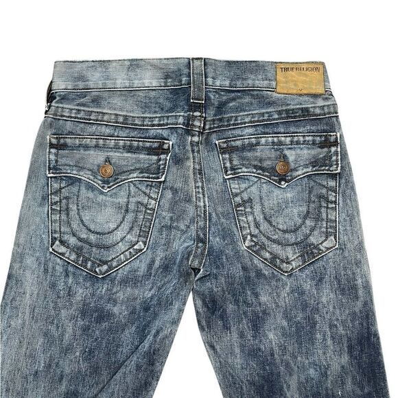 TRUE RELIGION Ricky Acid Wash Jeans Size 31 - Picture 4 of 10